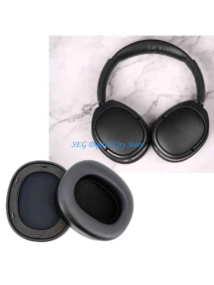 U75B 1 Pair Sheepskin Earpads Ear Pad Earphone Cover Improve Comfort for SPIRIT Wireless Headset Repair Black