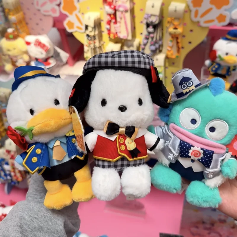 

Sanrio Plush Pendant Fourth Character Ranking Hello Kitty My Melody Kuromi Cute Plush Charm Bag Decoration Gift For Anime Fans