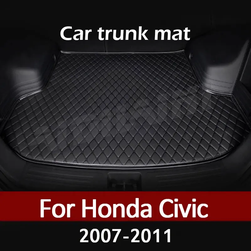 Car trunk mat for Honda Civic 2007 2008 2009 2010 2011 cargo liner carpet interior accessories cover