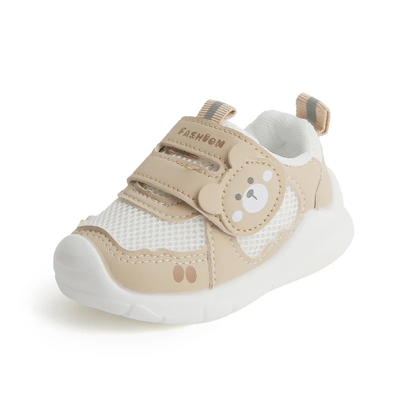 Chaussures mignonnes en toile pour bébé fille et garçon, souliers de marque, minimaliste, motif dessin animé, confortable, semelle souple, polyvalentes, nouvelle collection automne