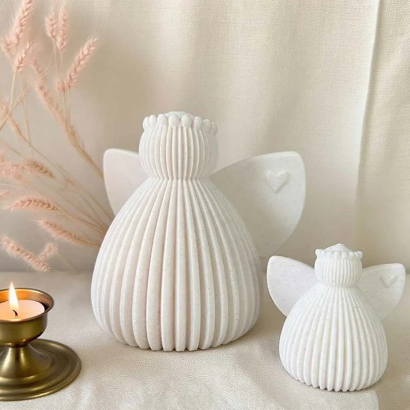 

Элегантная форма для ангела, подходящая для Рождества, Хэллоуина, свадеб, совместима с силиконом, гипсом, смолой, глиной, для творчества своими руками.