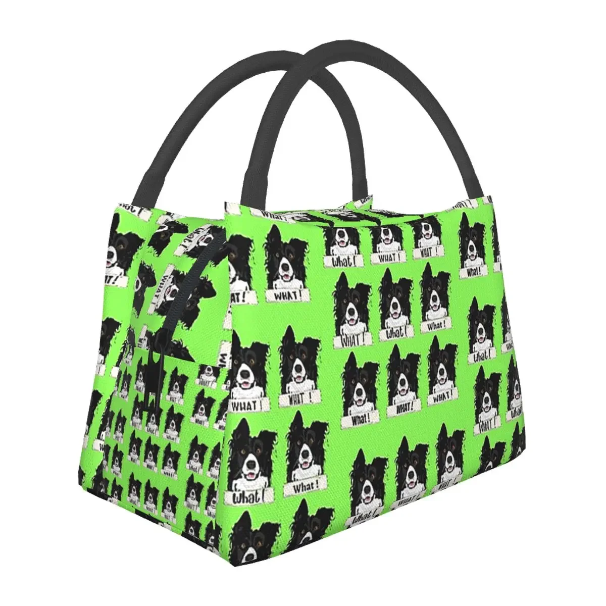 Border Collie What Stickers And Gifts Lunch Bags Insulated Bento Box Lunch Tote Resuable Picnic Bags for Woman Children Work