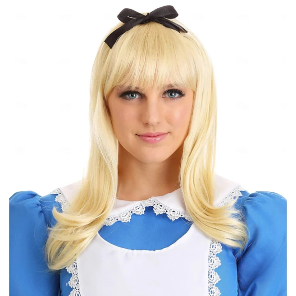 Cosplay Wigs Blonde Straight Synthetic Hair Short Wigs Women Wigs For Party