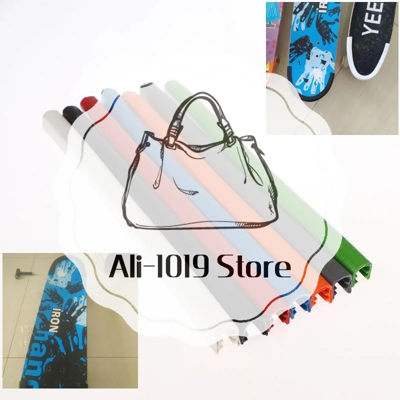 2Pcs Skateboard Deck Guards Protector U Channel Design Rubber And Steel Bumpers Bump Longboard Dance Board Crash Rubber Strip