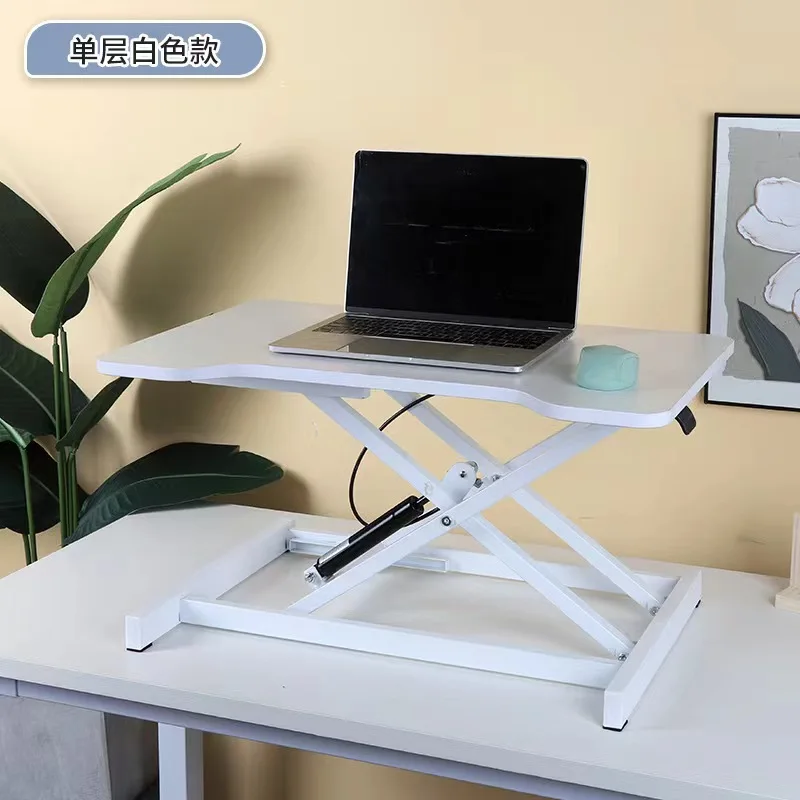 Standing Desk Lifting Computer Desk Pneumatic Desktop Foldable Desktop Table Heightening Notebook Table