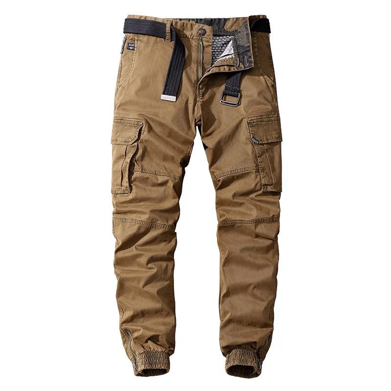 High Quality Men's Military Trousers Casual Cotton Solid Color Cargo Pants Men Outdoor Trekking Traveling Trousers Work Pants