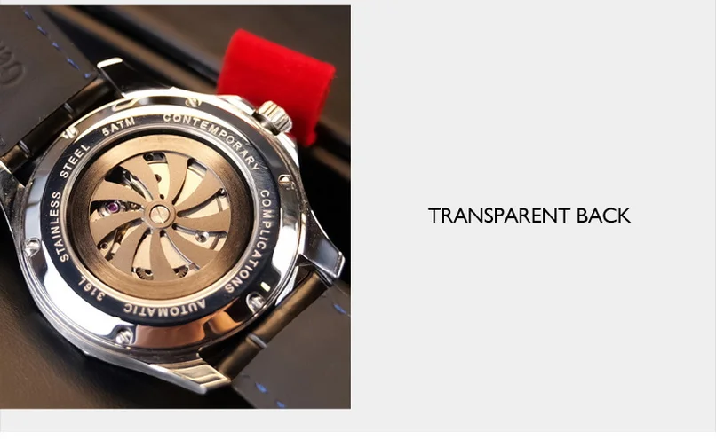 OBLVLO Мужские автоматические часы 41 мм Механические наручные часы Jump Hour Водонепроницаемые сапфировые светящиеся скелетонизированные циферблаты