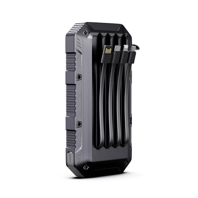 YX-ES960SL 태양광 전력선 모바일 전원 공급 장치, 20000mAh 긴 수명 배터리, USB 실리콘 방수 디자인