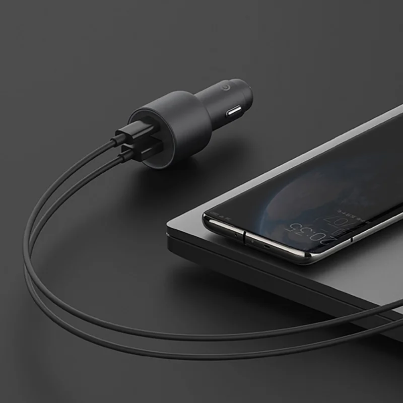 Xiaomi Car Charger 100W Dual USB Fast Charging QC quick Charger Adapter For iPhone Samsung Huawei Xiaomi 10 Smartphone