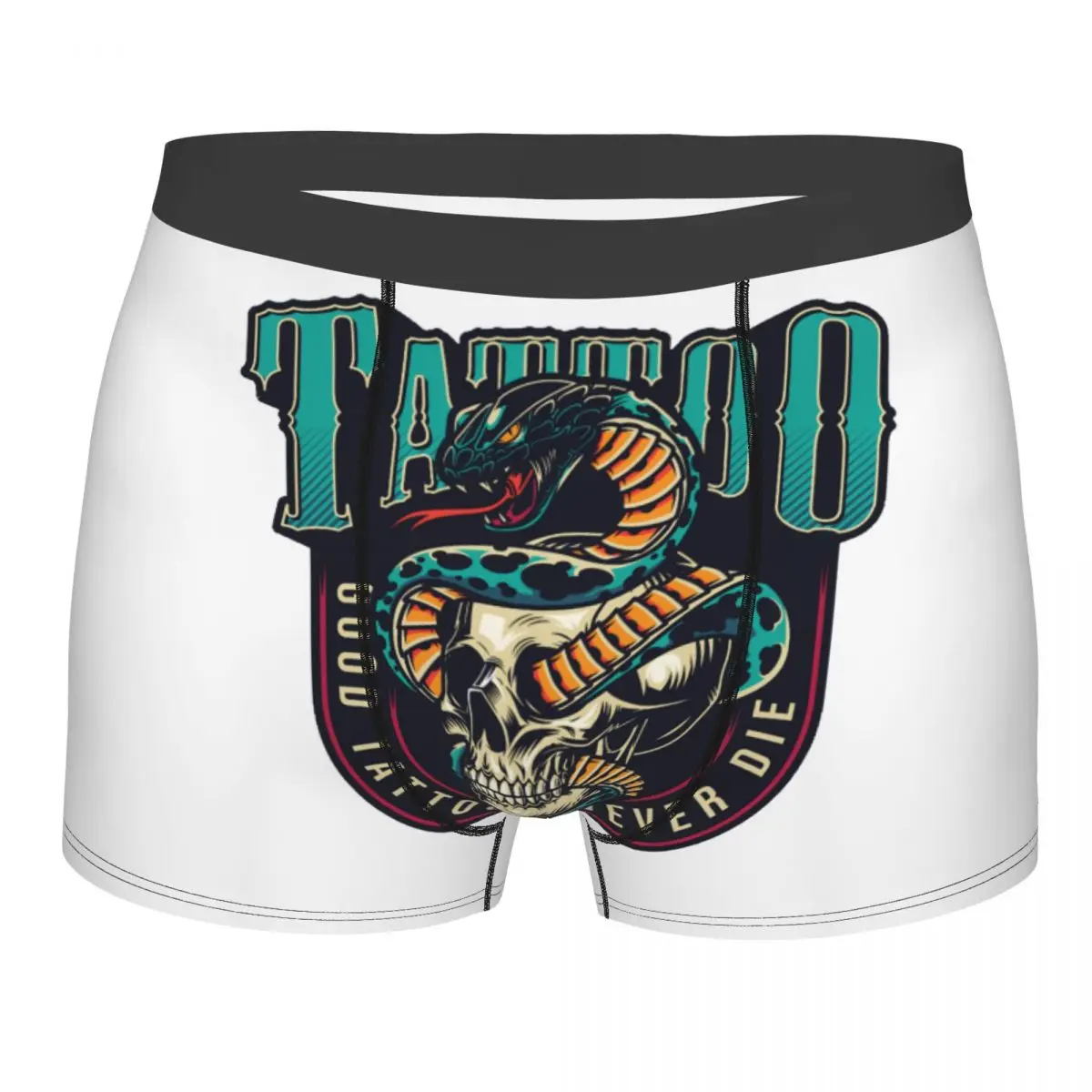 Custom TV Cobra Kai Boxer Shorts Men 3D Print Male Soft Serpentine Good Tattoos Never Dies Underwear Panties Briefs