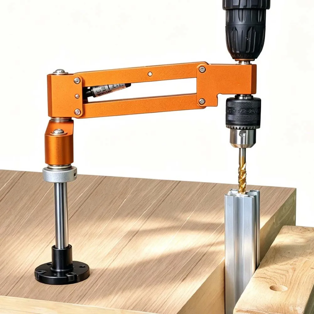 Cantilever Tapping Bracket For Hand Drill Horizontal Vertical Thread Cutting Aid Aluminum Profile Tool For Hand Electric Drills