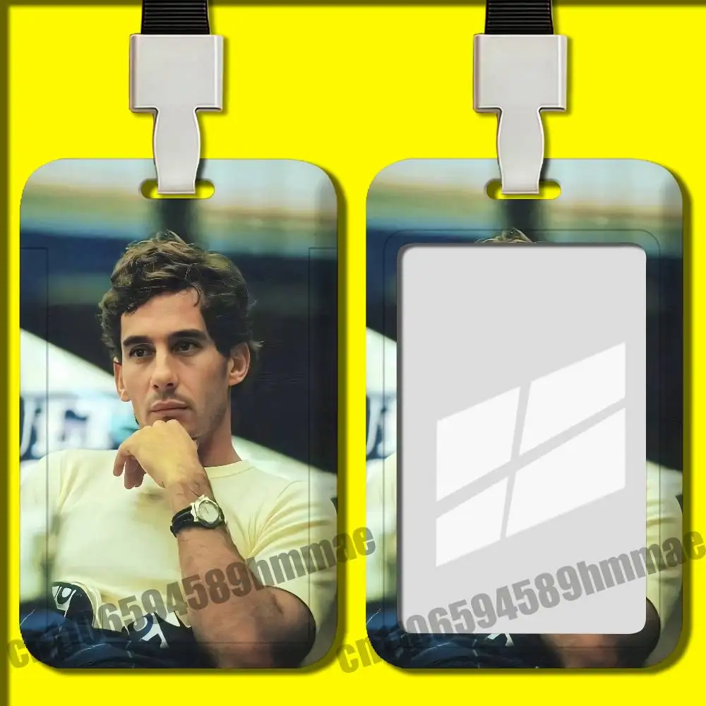 Office Badge Work Student Bank Credit Employee ID Card Holder Hard Holders Case Shell For A-Ayrton S-Senna