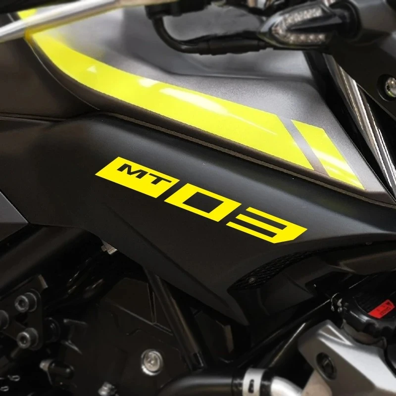 Autocollants d'admission d'air de moto, décalcomanies en vinyle pour Yamaha MT03 MT 03 2018 2019 MT-03, accessoires de carénage de moto