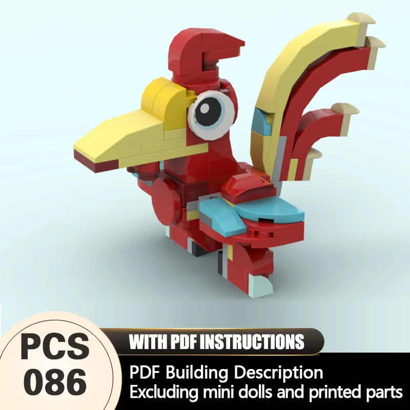 

Creators Animal Series Model MOC Building Bricks Colorful Rooster Modular Technology Gifts Holiday Assemble Children Toys Suit