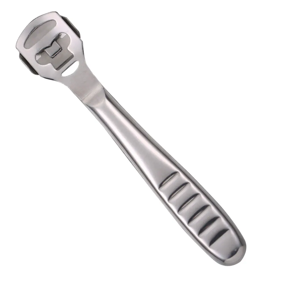

Exfoliating Knife Callus Remover Foot File Pedicure Tool Stainless Steel Anti Slip Ergonomic Handle Portable Home Professional