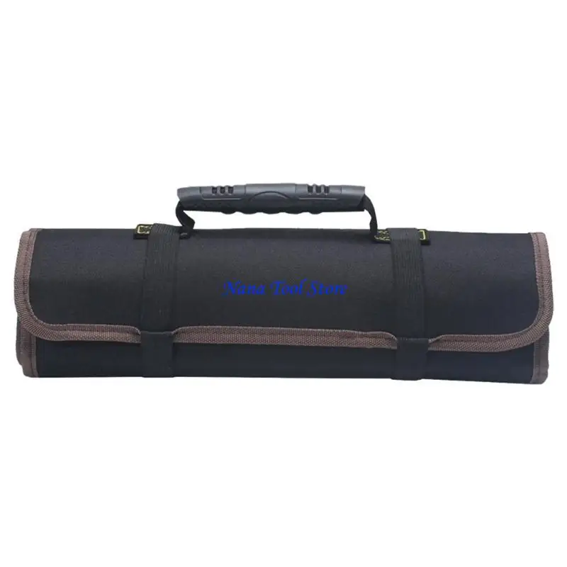 31GJ Multipurpose Tool Storage Bag With 18 Compartments, Water Resistant Fabric For Travel Profession Organized Work