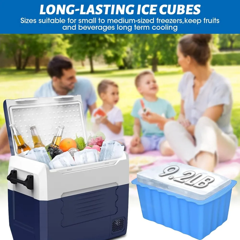 

Большие формы для кубиков льда для дома и кухни, 4 упаковки, 37 фунтов, формы для ледяных блоков, охладитель воды для холодного погружения