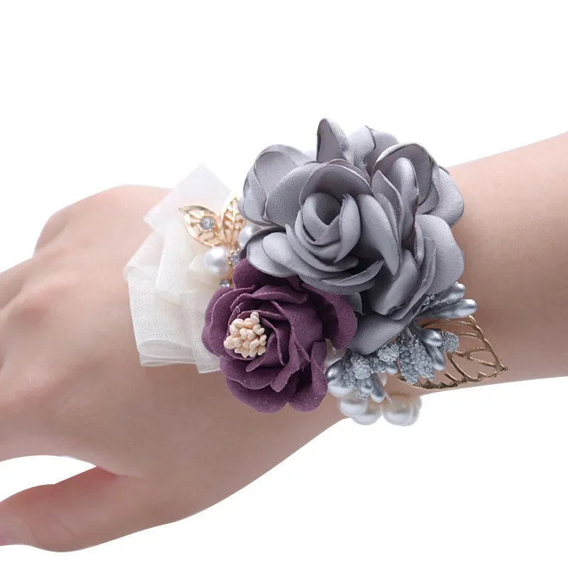 Wedding Supplies Bridesmaid Wrist Flowers Wedding Home Decorative Flowers Korean Bridal Artificial Flowers