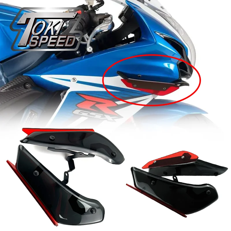 

Fits For GSXR 600 750 2011 2012 2013 2014 2015 2016 gsxr600 gsxr750 K11 Downforce Sport Side Spoilers Aerodynamic Wing Deflector