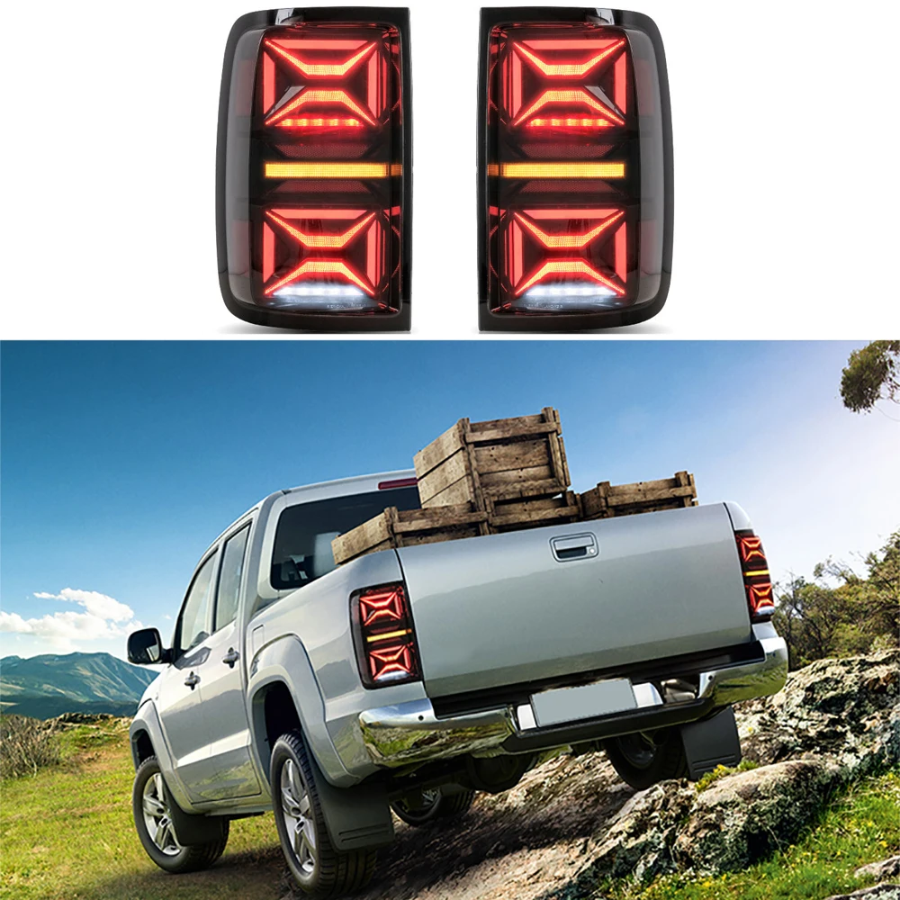 

Car LED Taillight Tail Light For VW Amarok V6 2008-2020 With Rear Driving Lamp + Brake Light + Reverse Light + Turn Signal