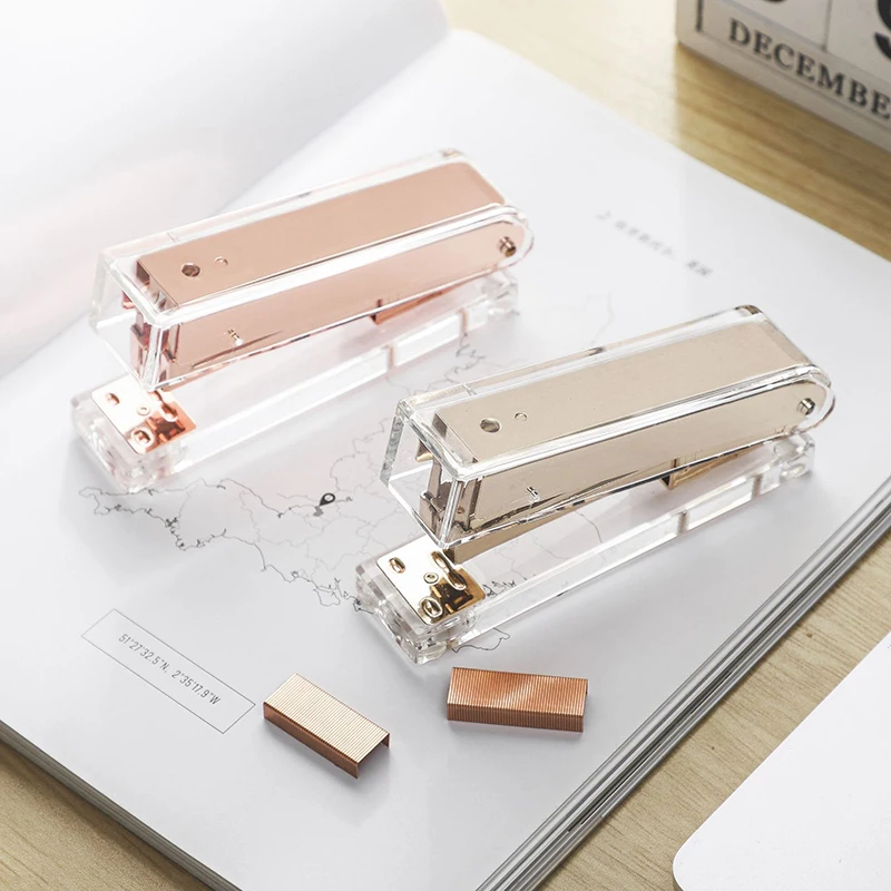 Large Transparent Stapler Office Binding Supplies Transparent Acrylic Office Stapler Binding Supplies