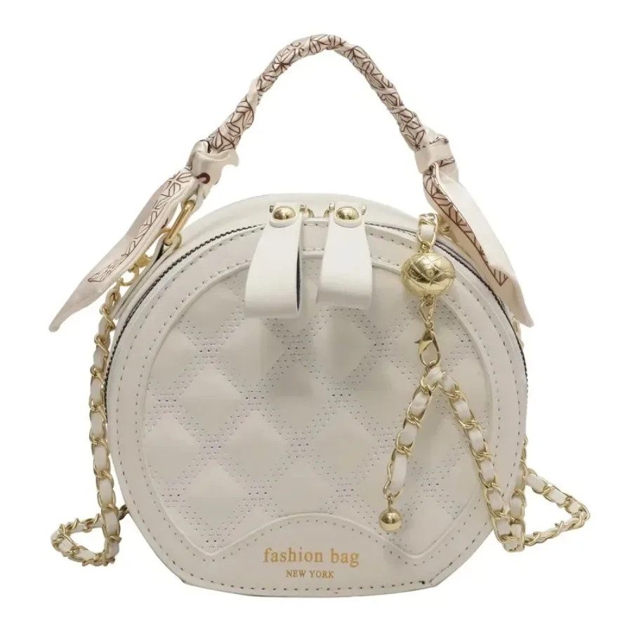 

New fashion niche exquisite embroidery line handbag texture senior hundred with small round bag net red simple female bag