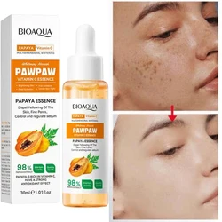 Whiten Freckle Papaya Serum, Eficaz Remover Melasma Dark Spots, Desvanecer-se Melanina, Loção Clareador, Beleza Saúde Cuidados Com A Pele