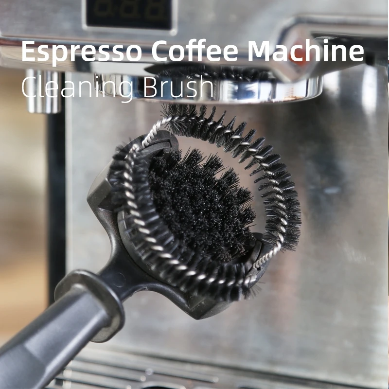 51/58mm Coffee Machine Brush Cleaner Removable Coffee Maker Espresso Group Head Semi-automatic Kitchen Cleaning Tool