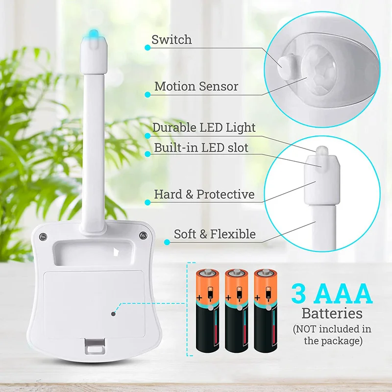 Smart PIR sensore di movimento sedile del water luce notturna 8/16 colori retroilluminazione impermeabile per WC lampada a LED WC luce del water