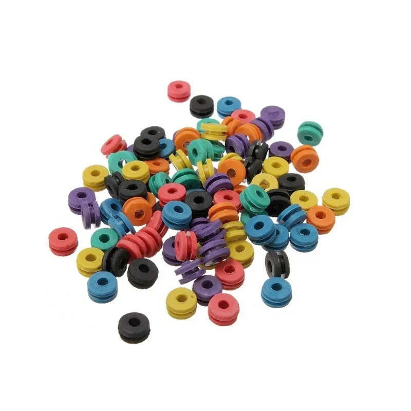 

"T" Type Tattoo Needle Rubber Grommets Nipples Black Needle Pad Tattoo Machine Accessory Armature Bar Tools 100pcs/bag