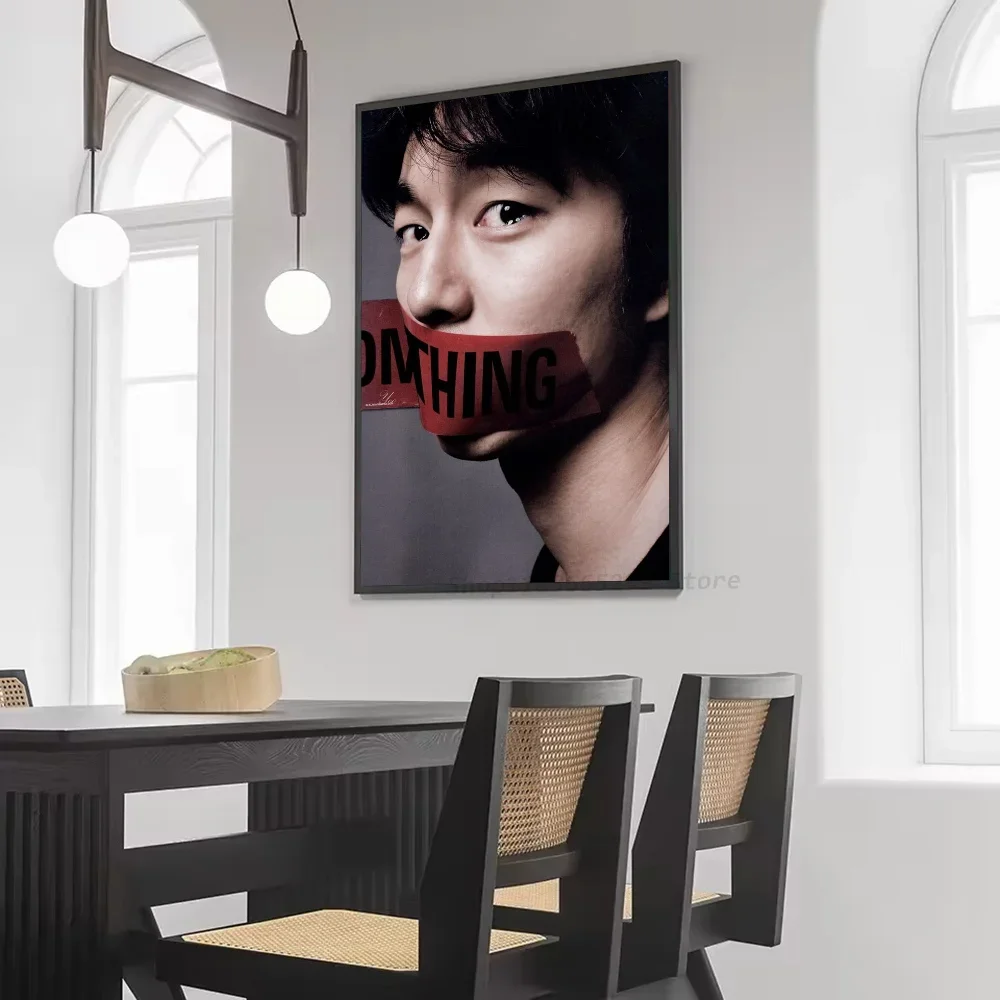 1pc Kpop Gong Yoo Poster Self-adhesive Art Waterproof Paper Sticker Coffee House Bar Room Wall Decor - view 6