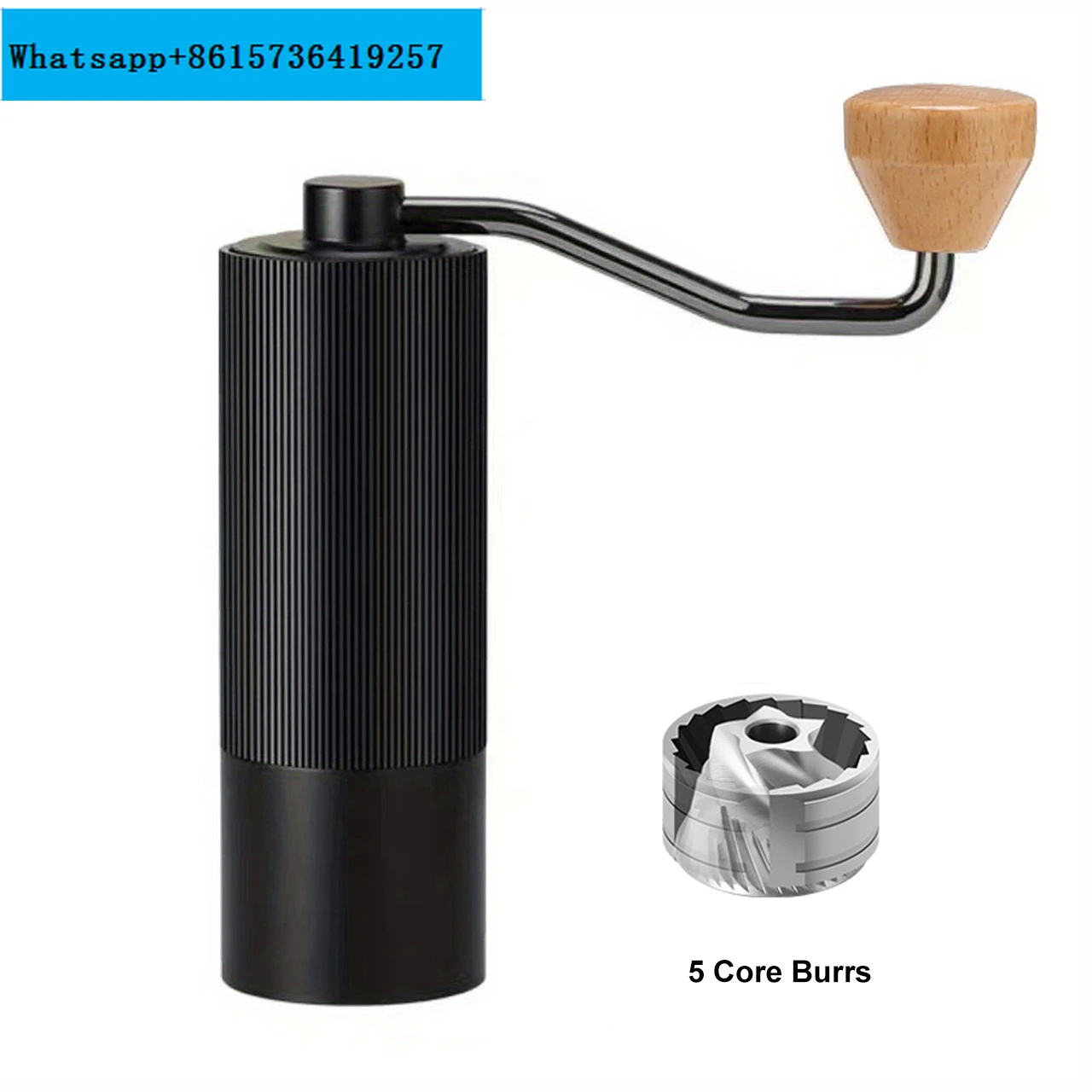 Manual Coffee Grinder Hand Adjustable Steel Core Burr For Kitchen Portable Hand Espresso Coffee Milling Tool