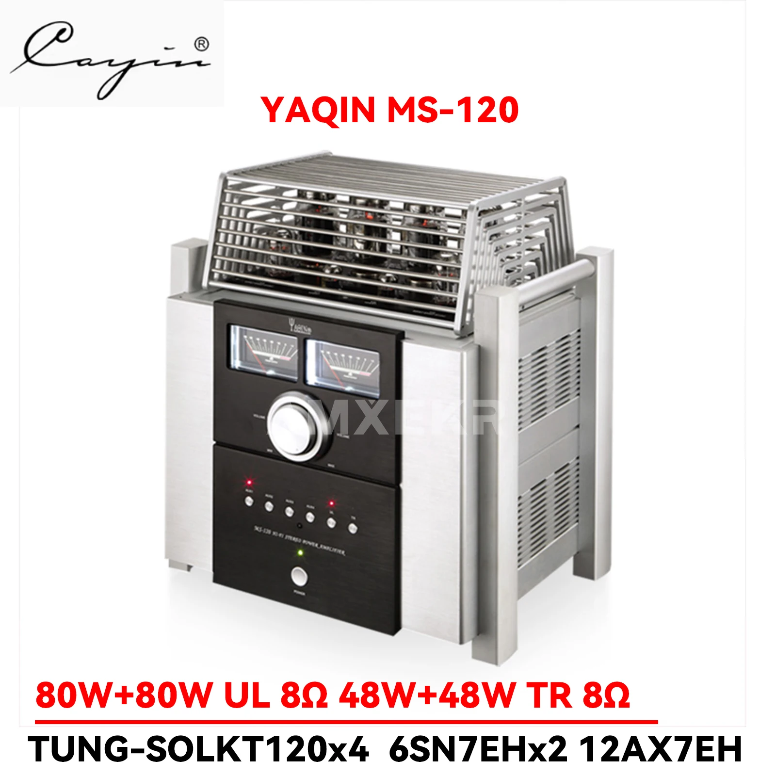 YAQIN MS-120 Tube Amplifier Russian KT120 Tube Amplifier Fever HiFi High Fidelity 80W*2 High Power Amplifier