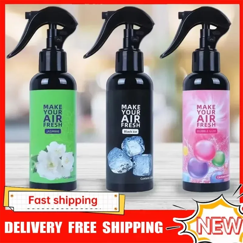 

НОВЫЙ 150 мл автомобильный освежитель воздуха, спрей-парфюм, длительного действия, для дома и автомобиля, очистка и дезодорация воздуха