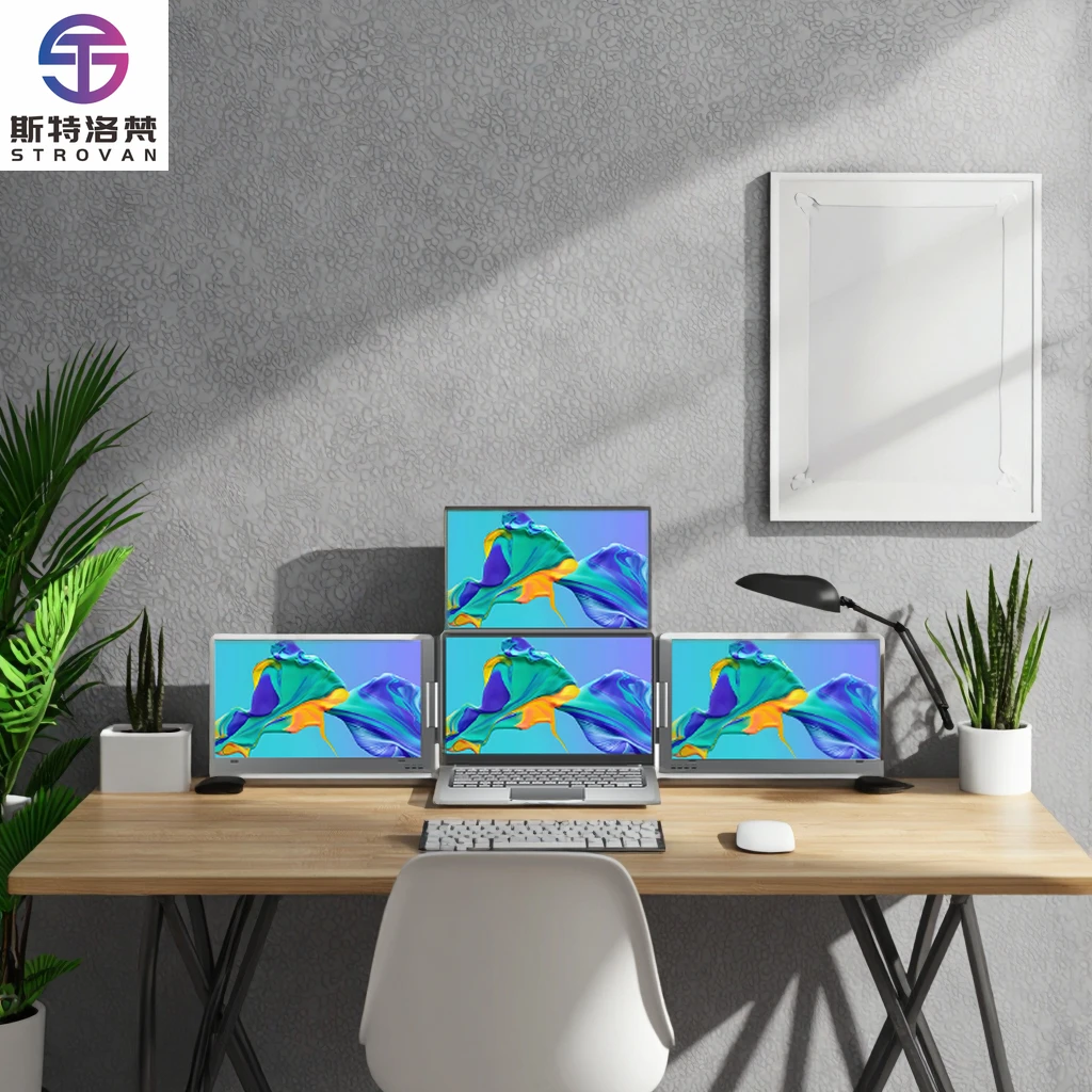 

14 Inch 1080P LCD s Triple Portable Screen for Laptop USB Interface IPS & TFT Panel Type