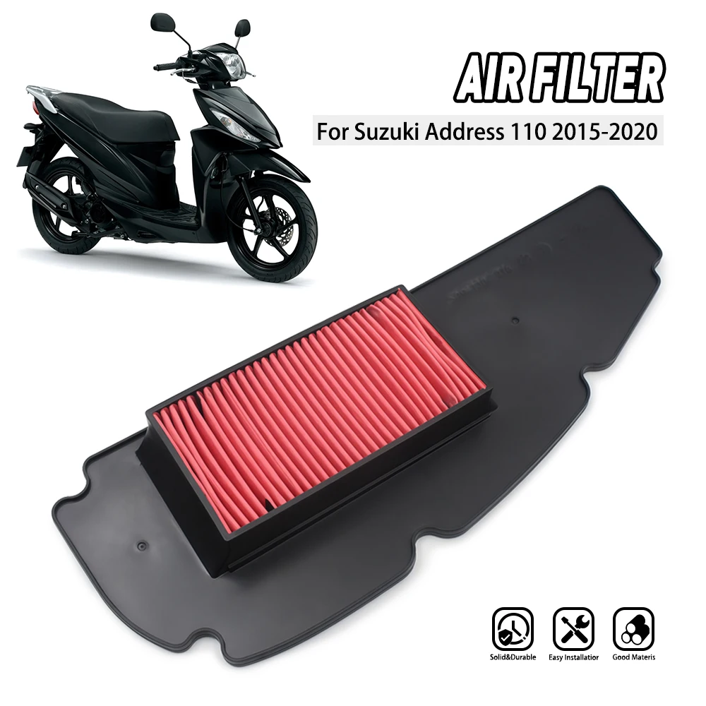 

Motorcycle Air Filter For Suzuki Address 110 2015 2016 2017 2018 2019 2020 Engine Maintenance Parts Intake Cleaner