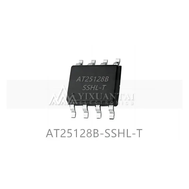 10pcs/Lot AT25128B-SSHL-T EEPROM Serial-SPI 128K-bit 16K x 8 2.5V/3.3V/5V Automotive 8-Pin SOIC N T/R  New