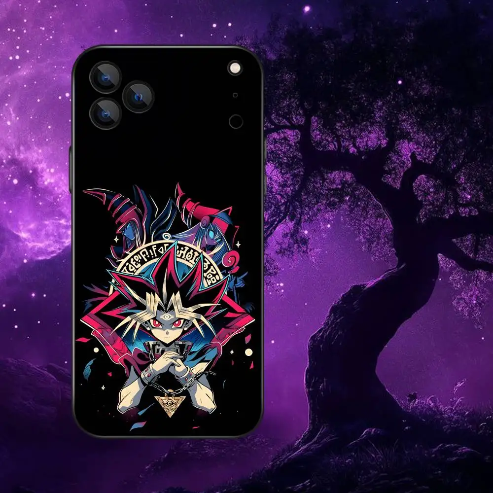 أنيمي Y-Yu-Gi-Oh حافظة لهاتف آيفون 17,16,15,14,13,12,Pro,Max,Plus,E,SE4,Air,Mini Black Soft Box