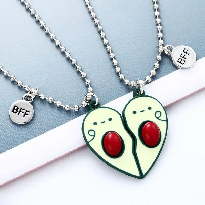 Feshion Couple Necklace Fruit Necklace Magnet Attract Good Friends Simple Necklace Jewelry Gift Hot Sale