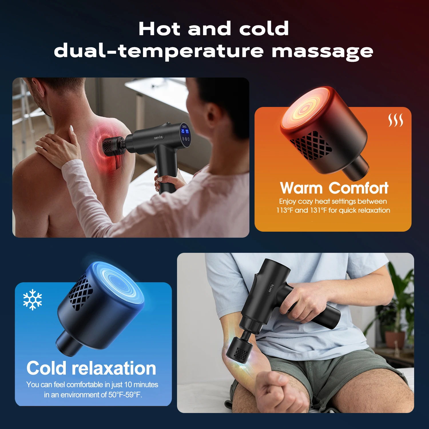 Percussion Massage Gun with 7 Heads