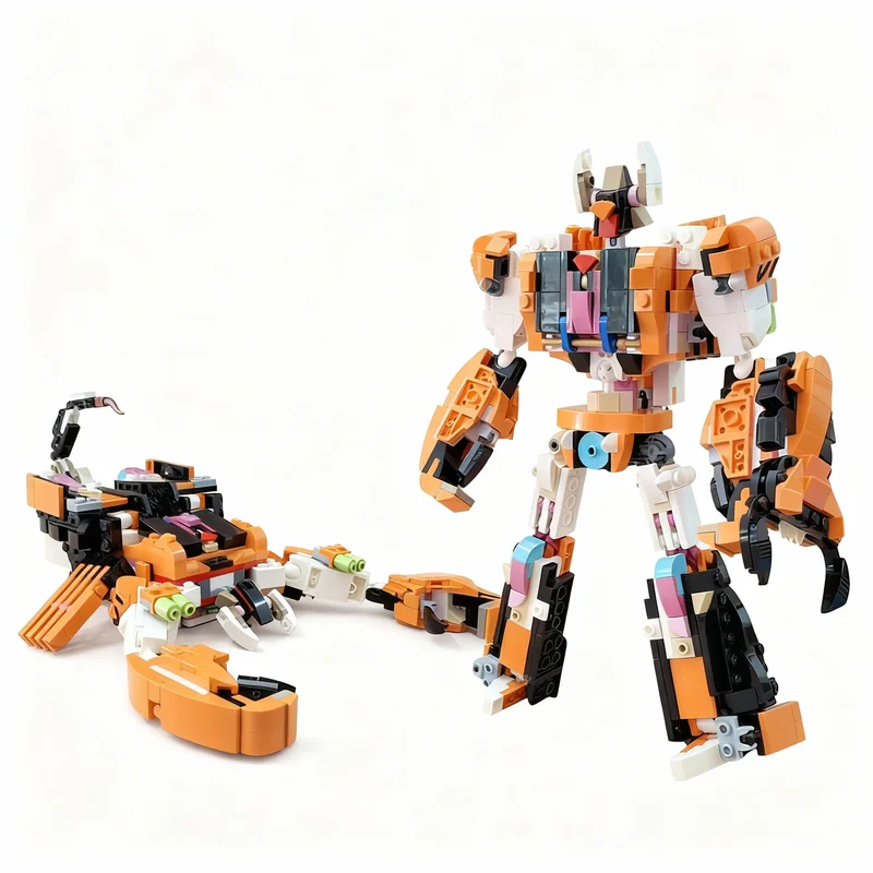 Bloques de Construcción MOC Modelo Transformer Scorponok Scorpion, 558 Piezas,  Creator Majestic Tiger, Bloques de Construcción para Armar, Regalo