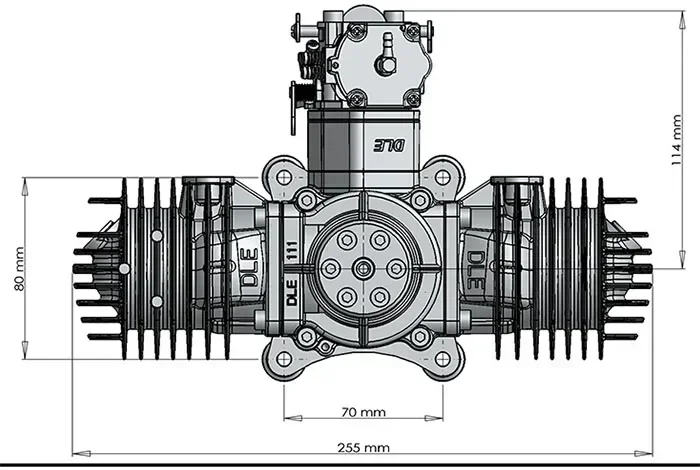 DLE111 111CC GAS Engine DLE-111,DLE111CC,DLE For Radio Control Airplane Model,Metal Original Hot Items,One Piece