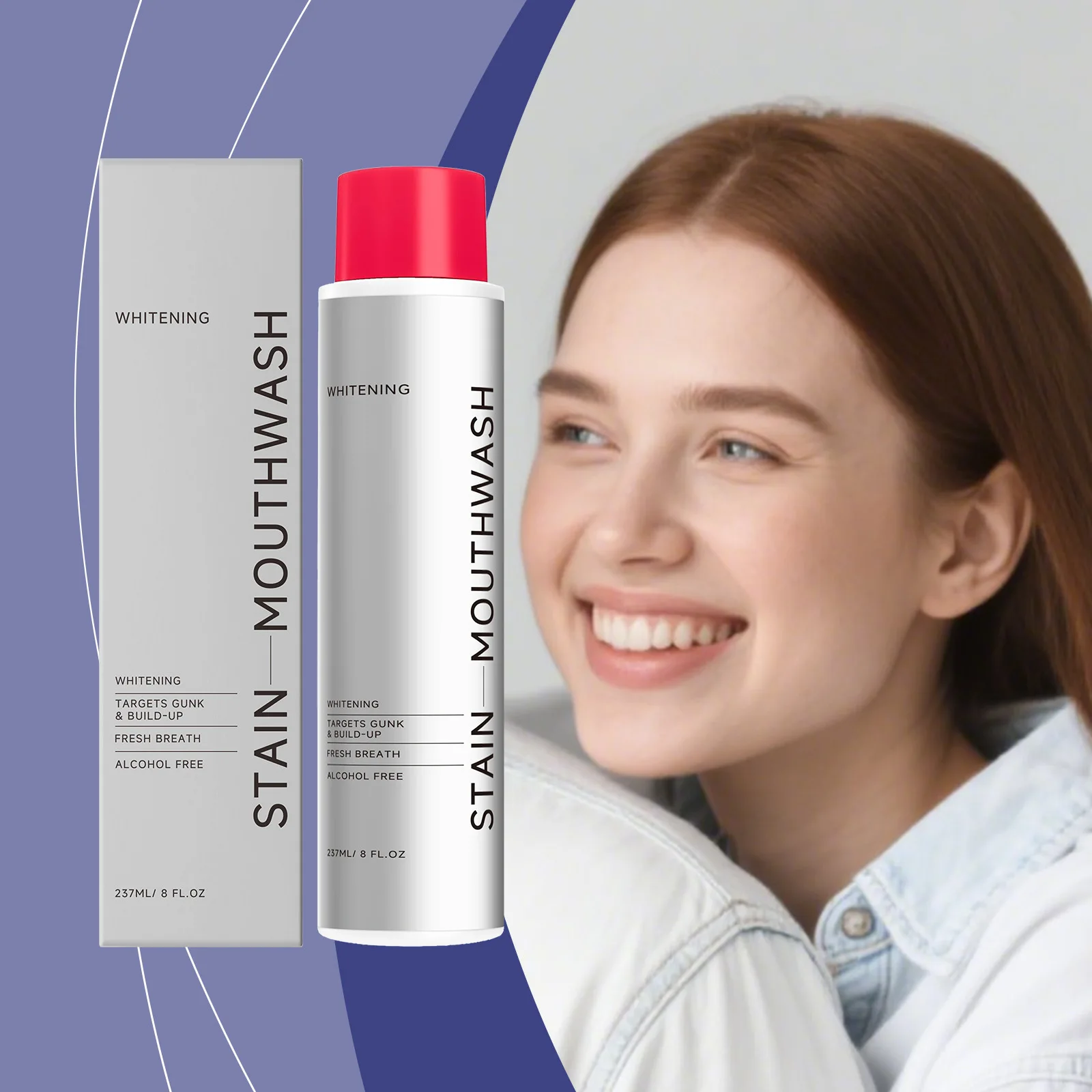 Instantly Fresh Mouthwash Fast Eliminate Oral Odor Clean Mouth Dirt Protect Oral Health Gentle Non-Irritating Menthol Mouthwash