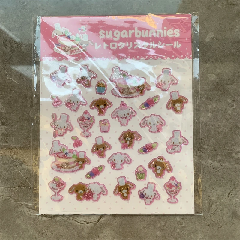 Sugarbunnies Stickers Sheet Seal Anime Bunny Kawaii Cute Stickers Laptop Notebook Sticker Book Decor