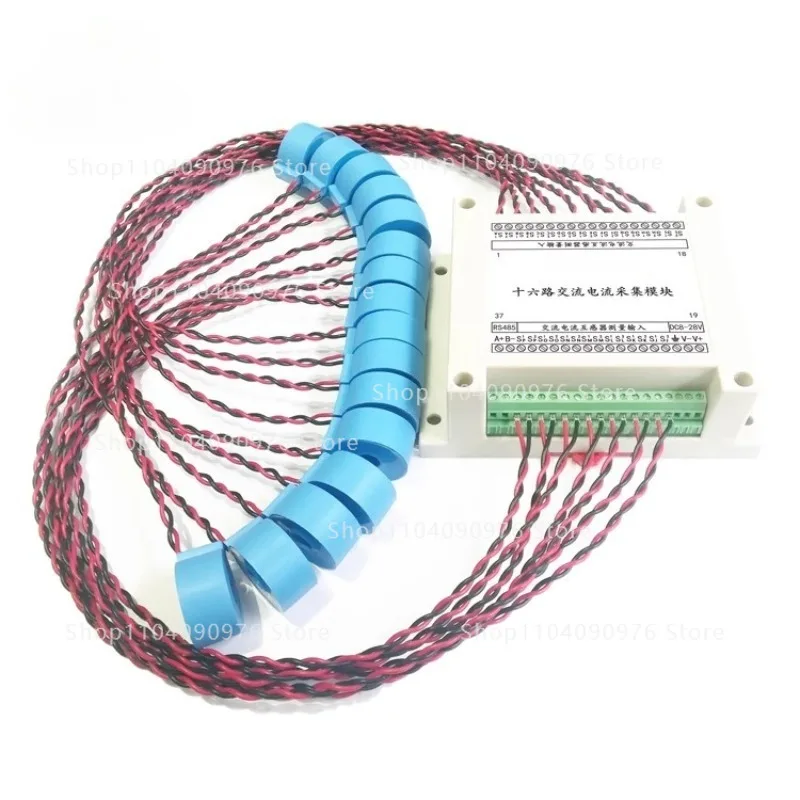 

12/16-Channel AC Current Sensor Module, RS485 Modbus-RTU, Multi-Path Current Measurement Transmitter for Energy Monitoring