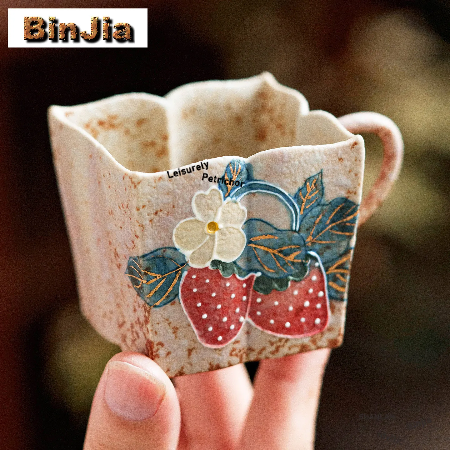 

78 мл ручная роспись клубничная чайная чашка, креативная чайная чаша, набор чайных чашек, чашка для дегустации чая, чашки Chazhan Master, китайский чайный сервиз