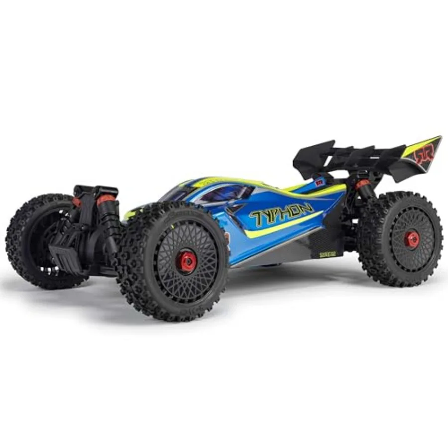 

Радиоуправляемая машинка 1/8 Typhon 4X4 223S BLX BRUSHLESS Buggy RTR с DSC, сине-желтая ARA4306V4T4