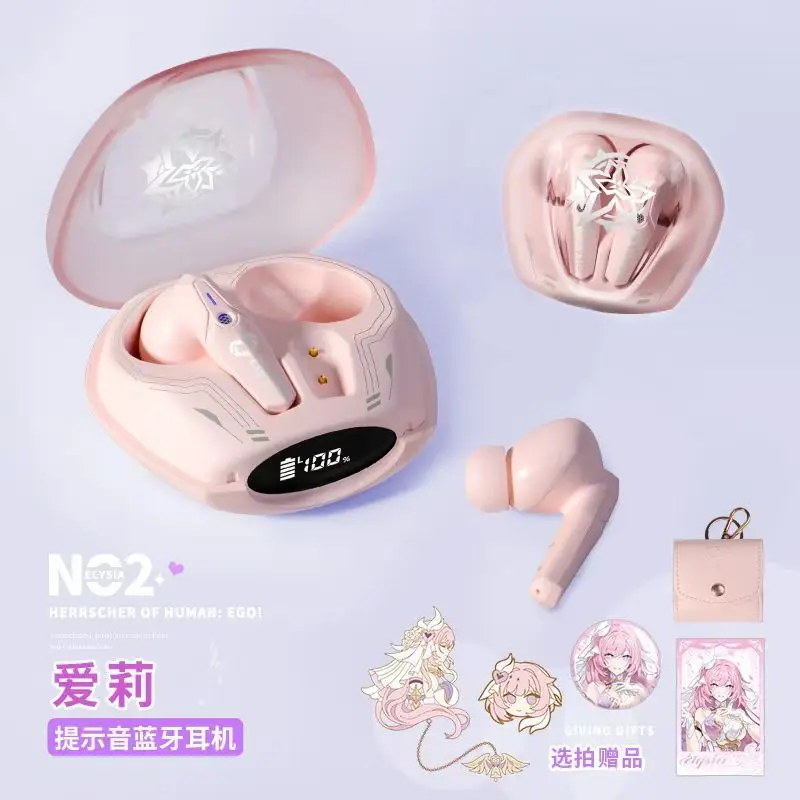 Elysia Headphones Anime Boys Gift Cute HIFI Bluetooth 5.3 Headset Cosplay Active Noise Cancellation Earbud TWS Headset  anker view 5