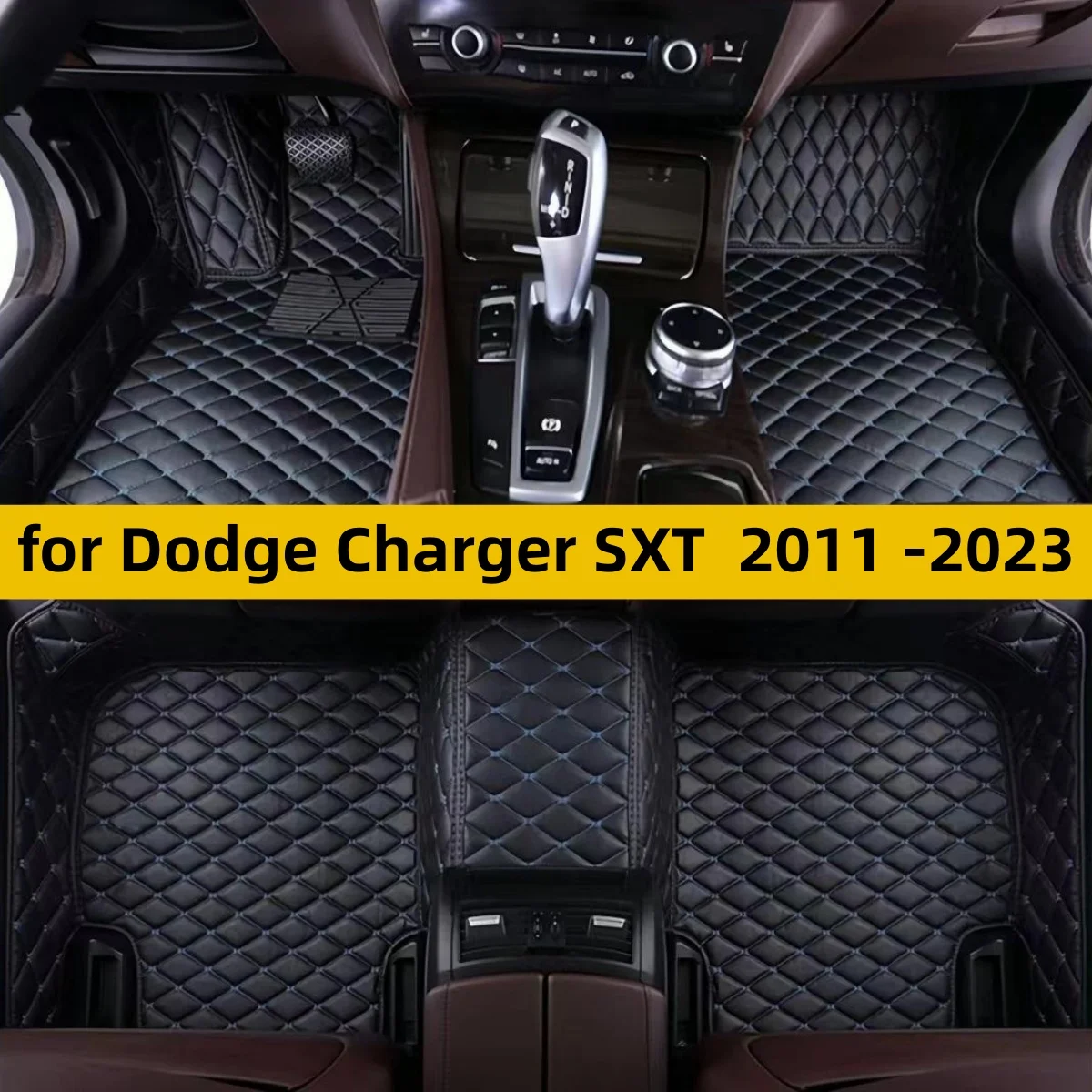 Car Floor Mat Fit for Dodge Charger SXT 2011 2012 2013 2014 2015 2016 2017 2018 2019 2020 2021 2022 2023 Car Carpet