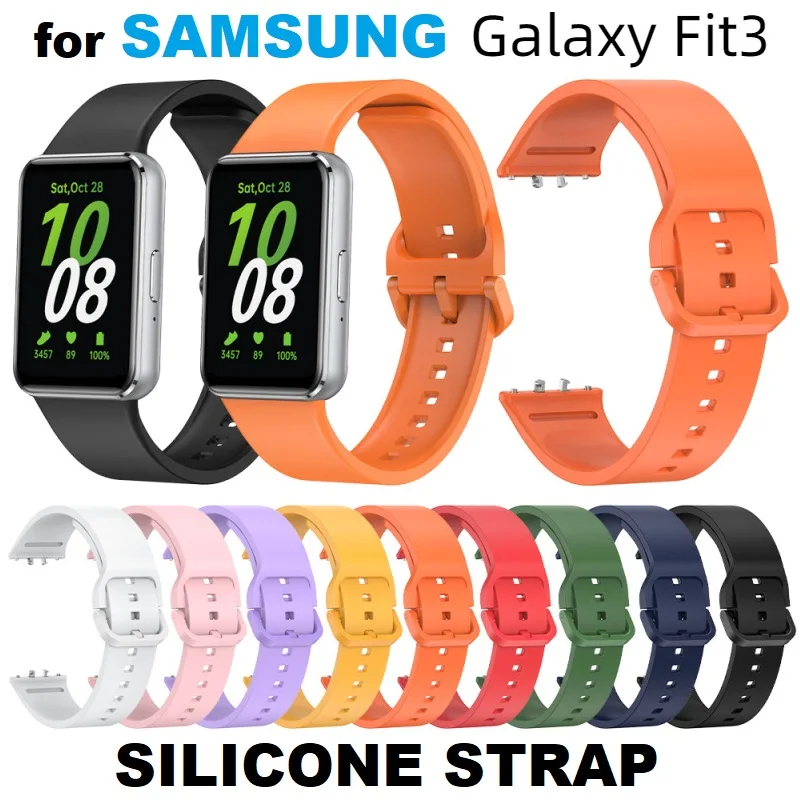 

30PCS Smart Watch Strap for Samsung Galaxy Fit3 Smartwatch Silicone Bracelet Watchband for Galaxy FIT 3